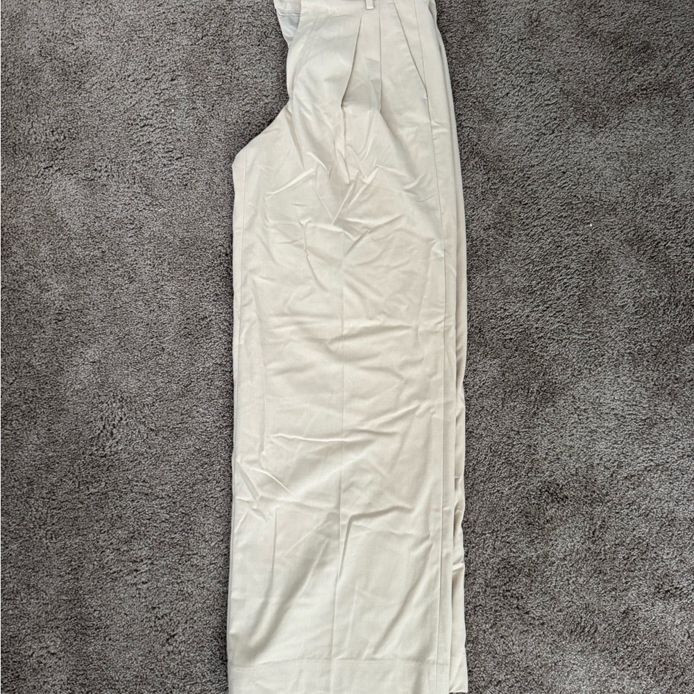 Banana Republic Cream Wide Leg Pants